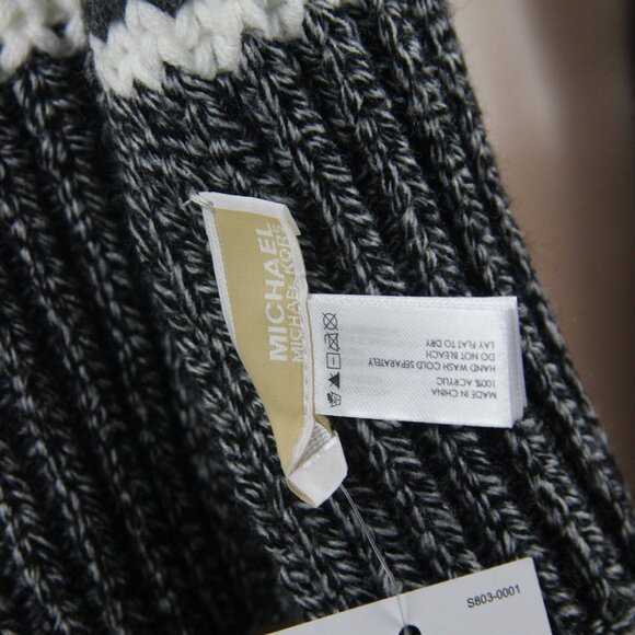 Michael Kors, Scarve, Black, Gray and White, NEW - Picture 3 of 4